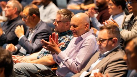 attendees asking questions