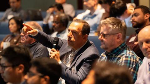 attendee asking questions
